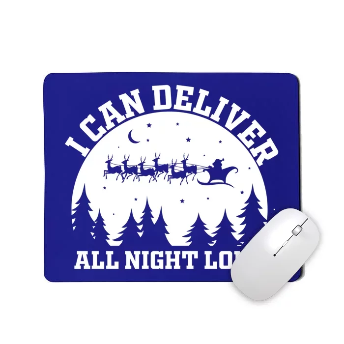 Funny Christmas Naughty Santa I Can Deliver All Night Long Funny Gift Mousepad