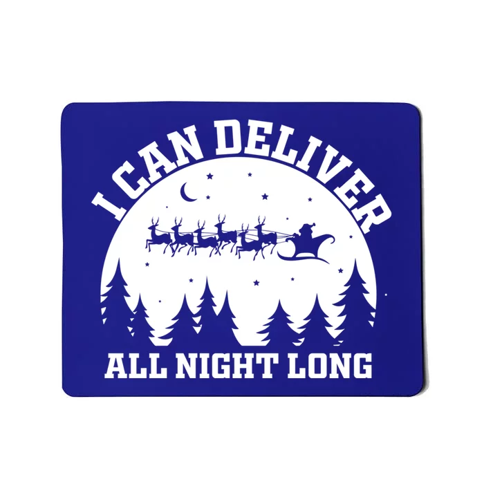 Funny Christmas Naughty Santa I Can Deliver All Night Long Funny Gift Mousepad