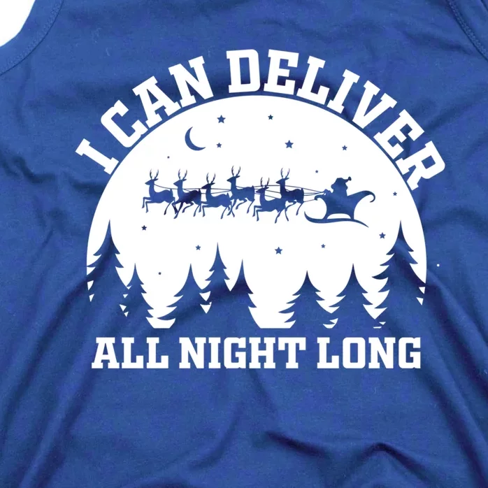 Funny Christmas Naughty Santa I Can Deliver All Night Long Funny Gift Tank Top