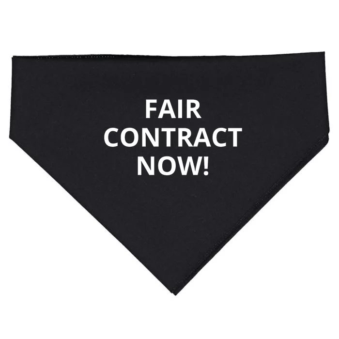 Fair Contract Now USA-Made Doggie Bandana