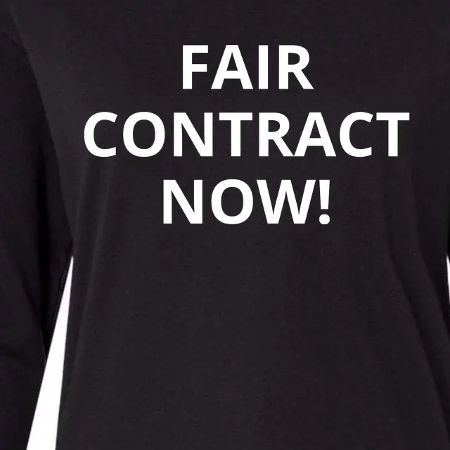 Fair Contract Now Womens Cotton Relaxed Long Sleeve T-Shirt