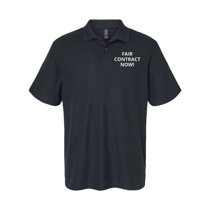 Fair Contract Now Softstyle Adult Sport Polo