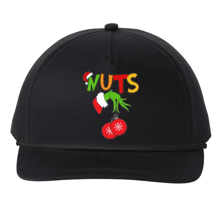 Funny Christmas Nuts Matching Couple Snapback Five-Panel Rope Hat