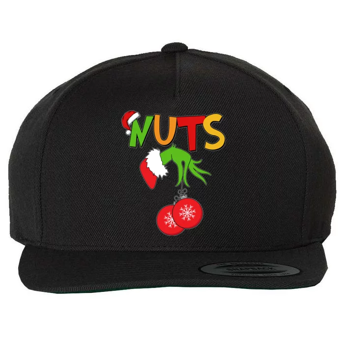 Funny Christmas Nuts Matching Couple Wool Snapback Cap