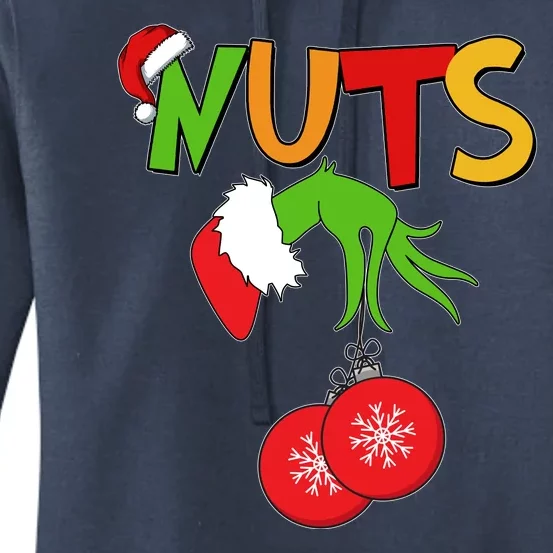 Funny Christmas Nuts Matching Couple Women's Pullover Hoodie