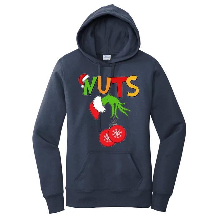 Funny Christmas Nuts Matching Couple Women's Pullover Hoodie