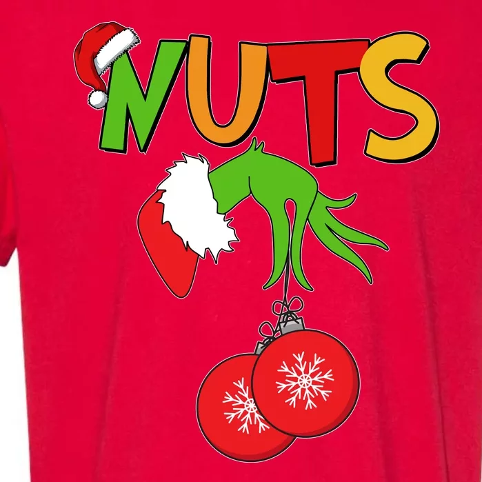 Funny Christmas Nuts Matching Couple Garment-Dyed Heavyweight T-Shirt