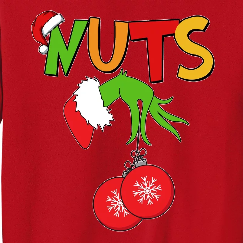 Funny Christmas Nuts Matching Couple Sweatshirt