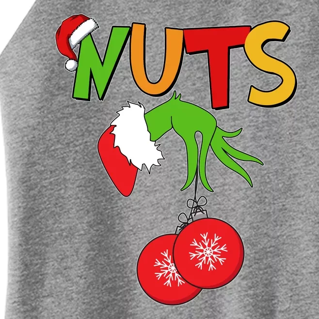 Funny Christmas Nuts Matching Couple Women’s Perfect Tri Rocker Tank