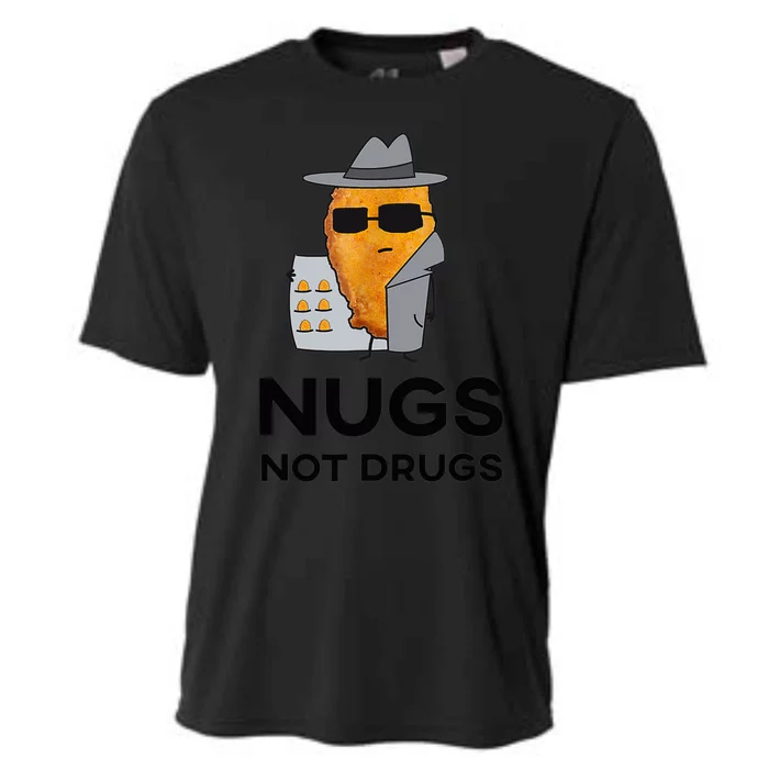 Funny Chicken Nuggets Nugs Not Drugs Cooling Performance Crew T-Shirt