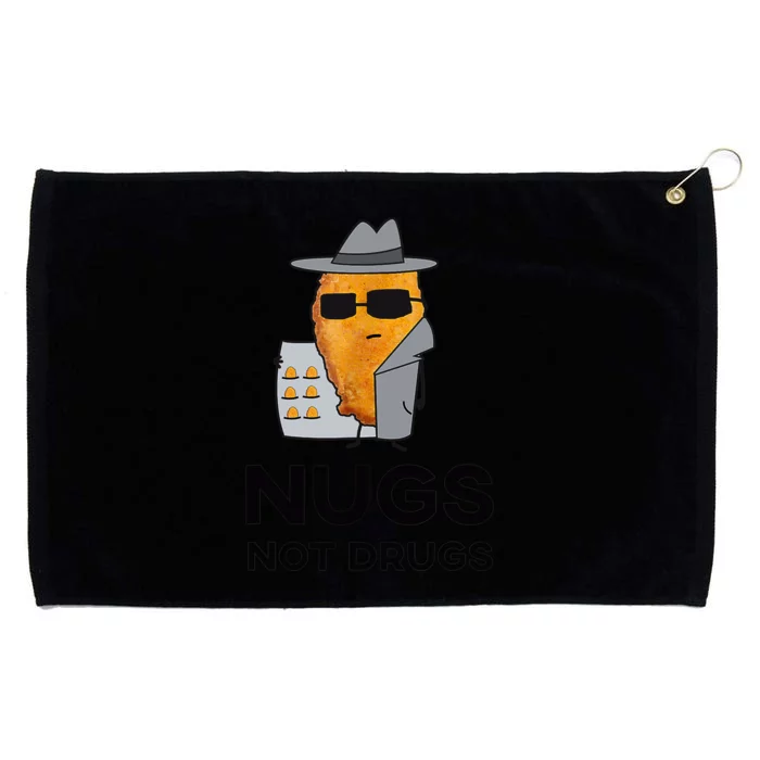 Funny Chicken Nuggets Nugs Not Drugs Grommeted Golf Towel