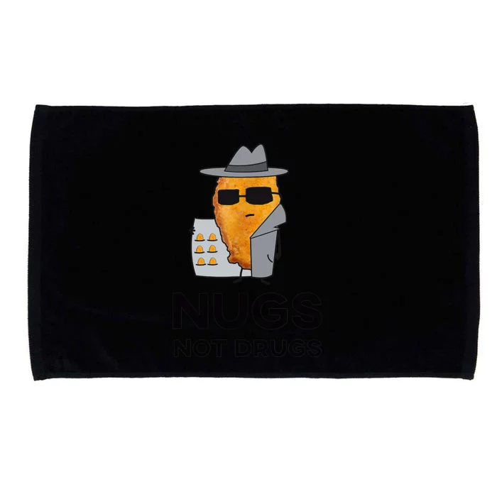 Funny Chicken Nuggets Nugs Not Drugs Microfiber Hand Towel