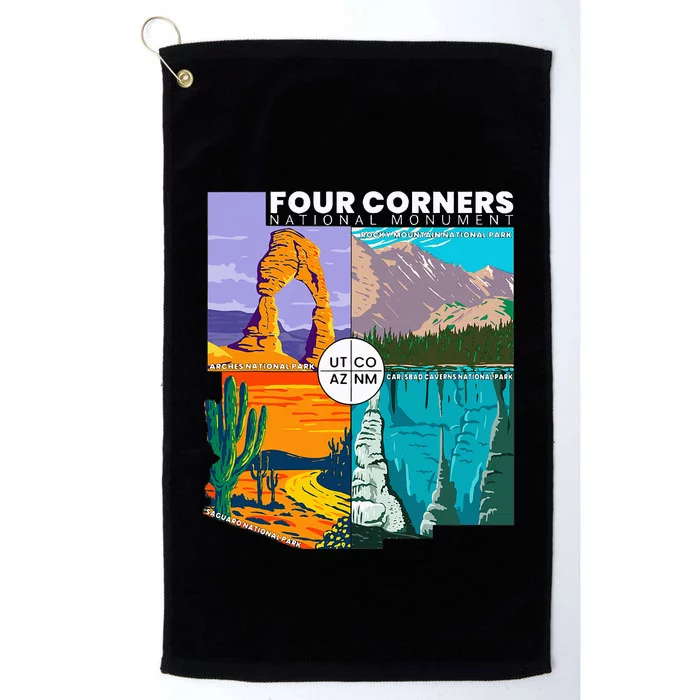 Four Corners National Monument With National Parks Platinum Collection Golf Towel