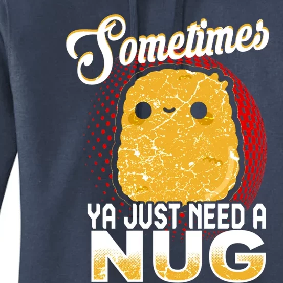 Funny Chicken Nugget Fast Food Cool Gift Women's Pullover Hoodie