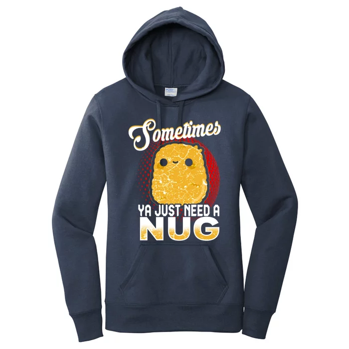 Funny Chicken Nugget Fast Food Cool Gift Women's Pullover Hoodie