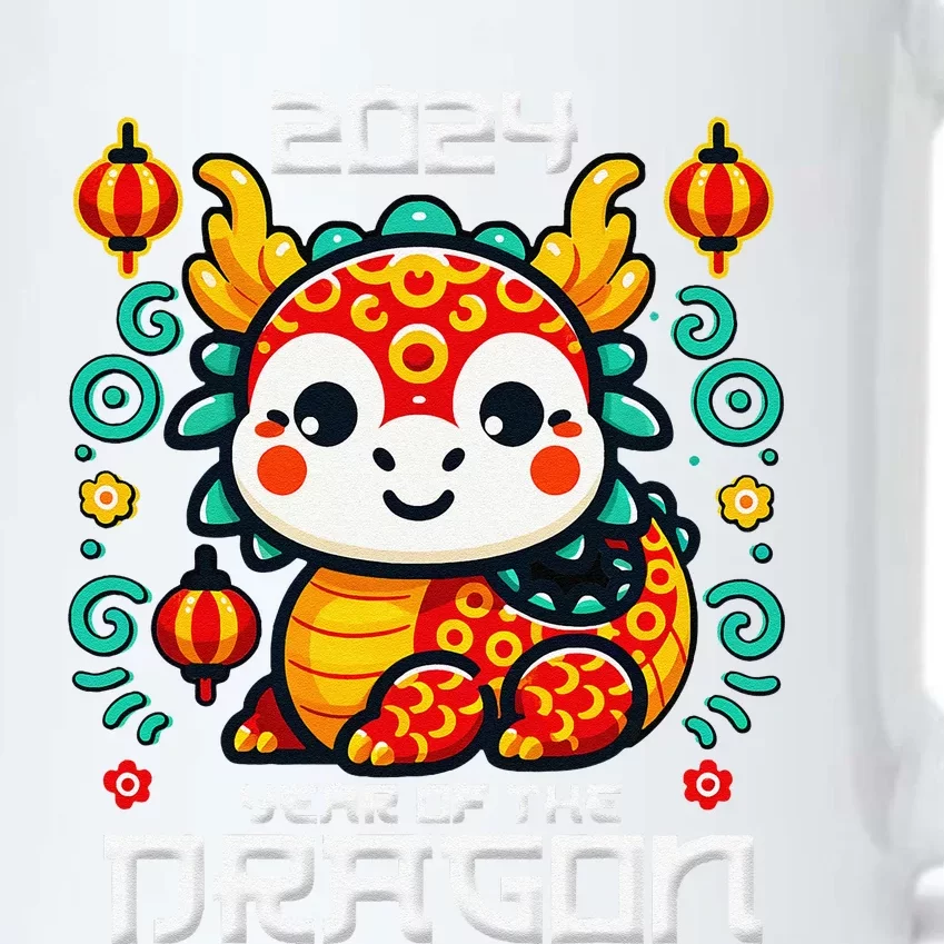 Funny Chinese New Year 2024 Year Of The Dragon 2024 Black Color Changing Mug