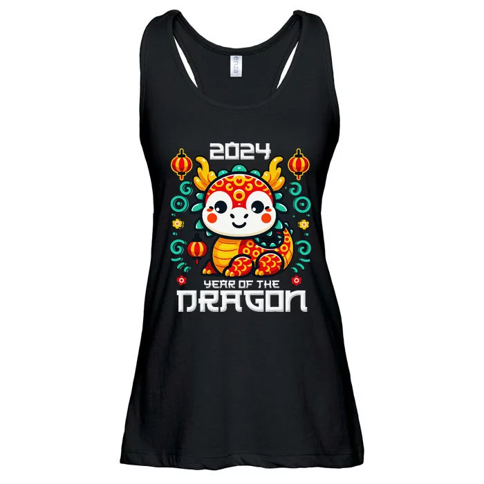 Funny Chinese New Year 2024 Year Of The Dragon 2024 Ladies Essential Flowy Tank