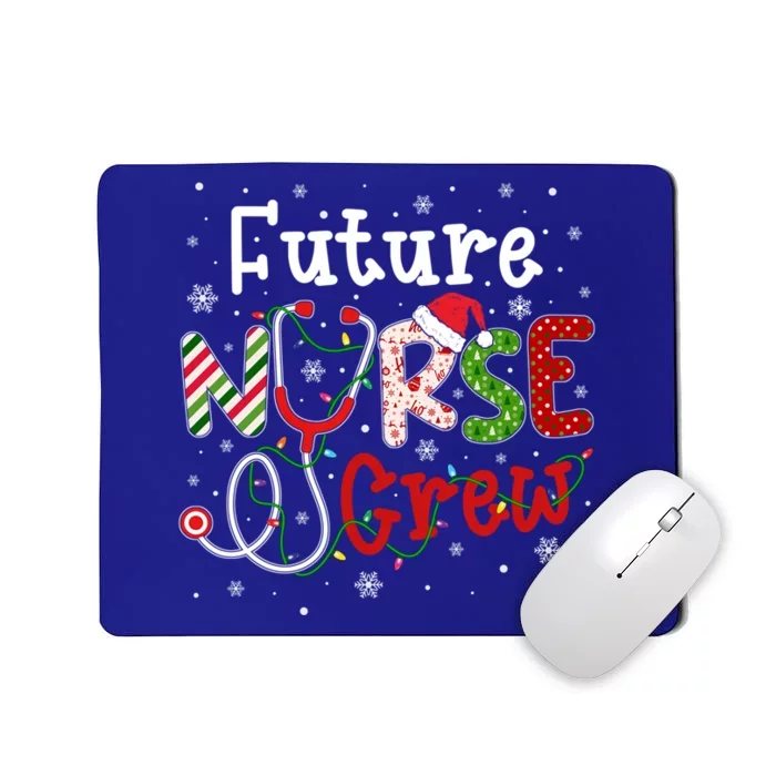 Future Christmas Nurse Crew Funny Nursing Christmas Pattern Gift Mousepad