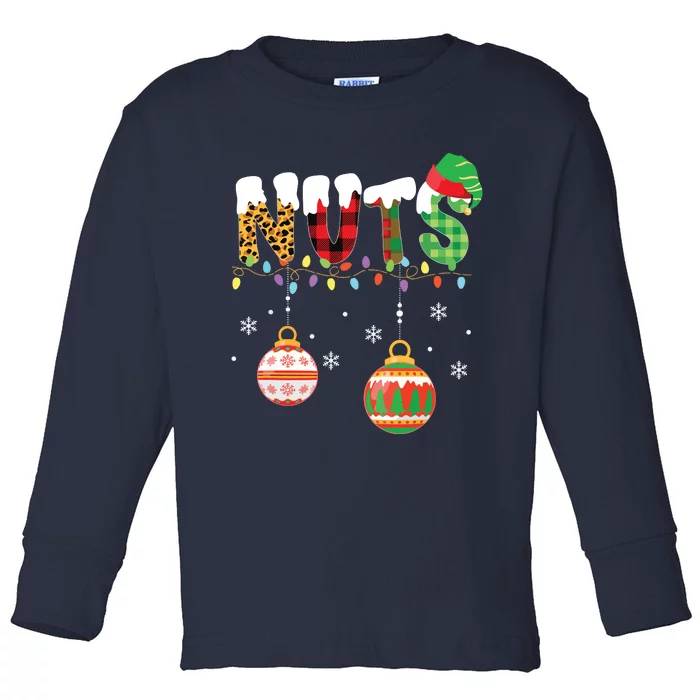 Funny Chest Nuts Couples Christmas Chestnuts Adult Toddler Long Sleeve Shirt