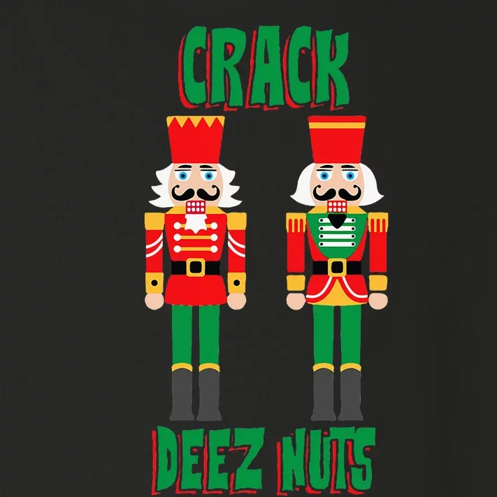 Funny Christmas Nutcracker Design Crack Deez Nuts Toddler Long Sleeve Shirt