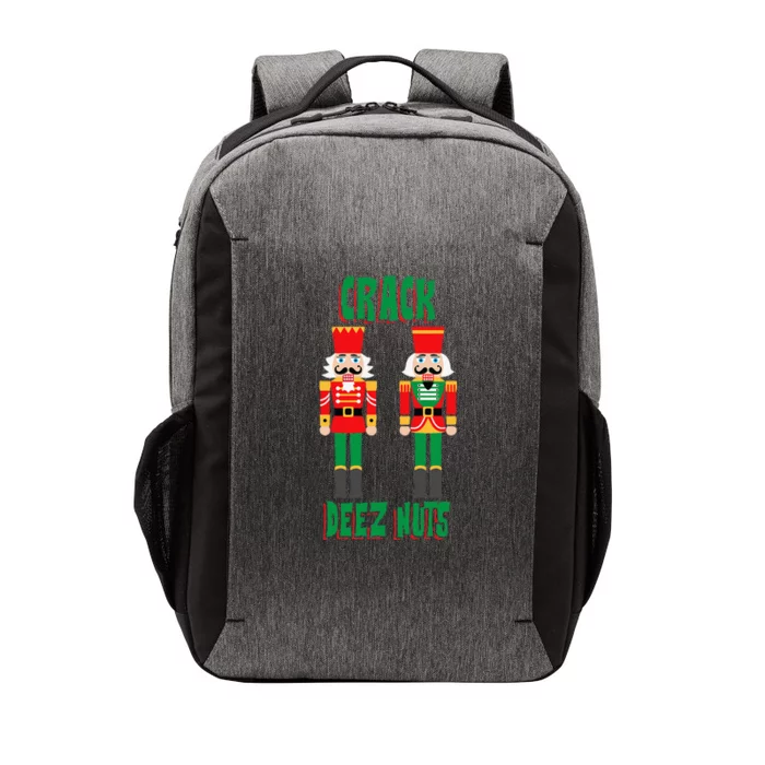 Funny Christmas Nutcracker Design Crack Deez Nuts Vector Backpack