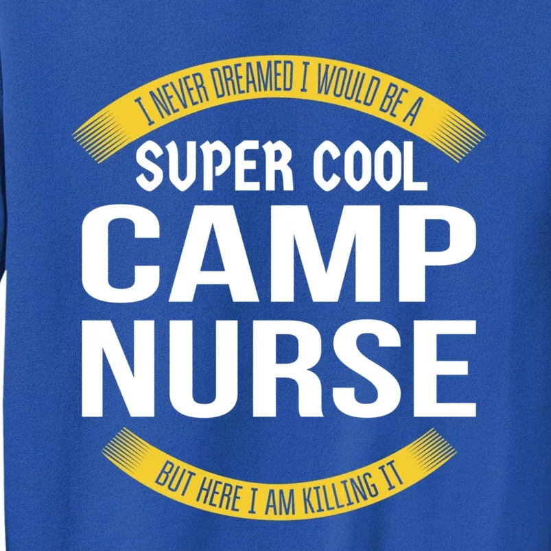 Funny Camp Nurse Funny Gift Appreciation Cute Gift Tall Sweatshirt