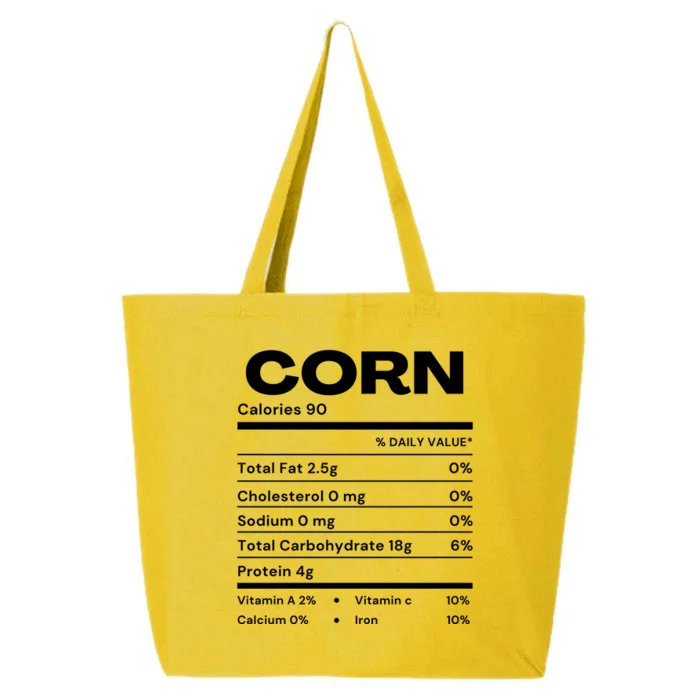 Funny Corn Nutrition Thanksgiving Costume 25L Jumbo Tote