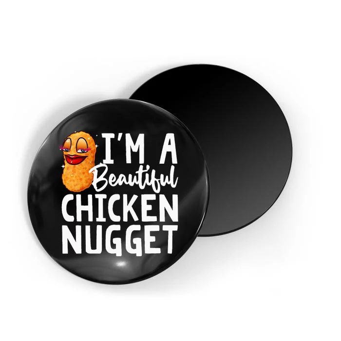 Funny Chicken Nugget Design For Kids Nuggets Lover Magnet