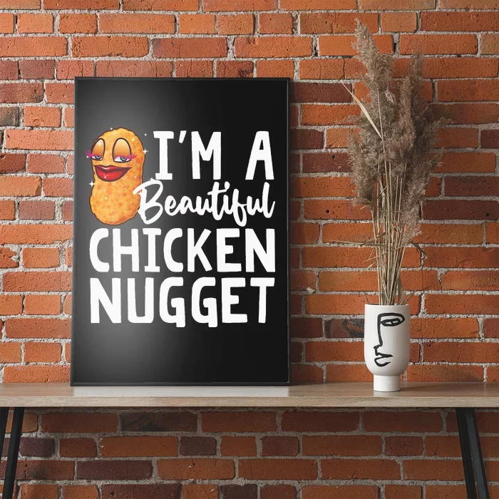 Funny Chicken Nugget Design For Kids Nuggets Lover Poster