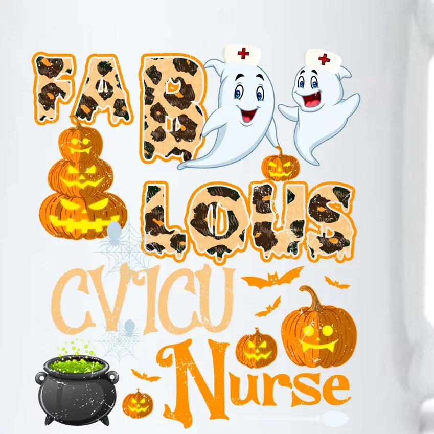 Faboolous Cvicu Nurse Funny Rn Squad Halloween Puns Funny Gift Black Color Changing Mug