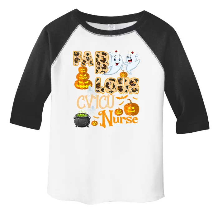 Faboolous Cvicu Nurse Funny Rn Squad Halloween Puns Funny Gift Toddler Fine Jersey T-Shirt