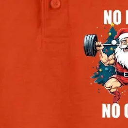 Funny Christmas No Lift No Gift Santa Claus Gym Bodybuilding Gift Dry Zone Grid Performance Polo