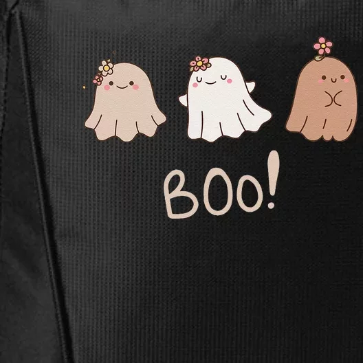 Funky Cute Neutral Tones Ghosts Boo! City Backpack