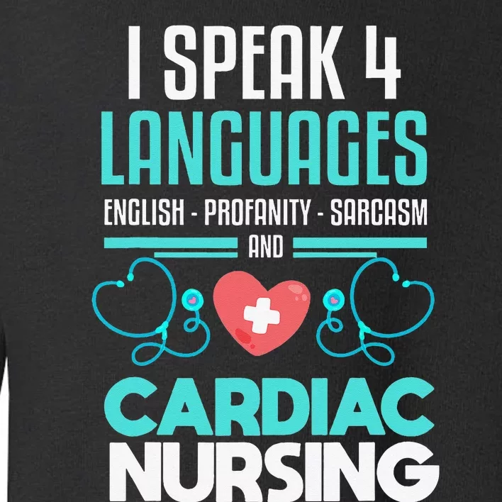 Funny Cardiac Nurse Joke Cardiology Nurse Toddler Sweatshirt