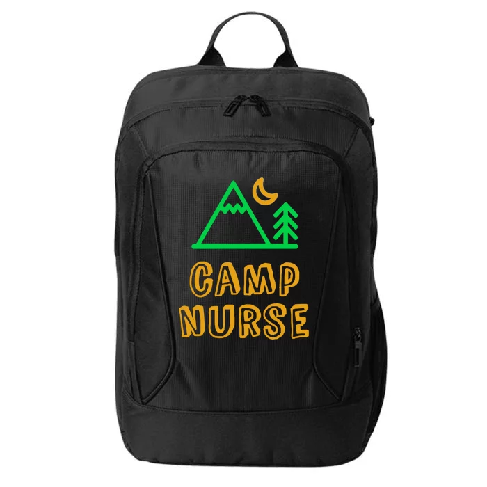 Funny Camp Nurse Medical Staff Mountain Campground Crew Cute Gift City Backpack