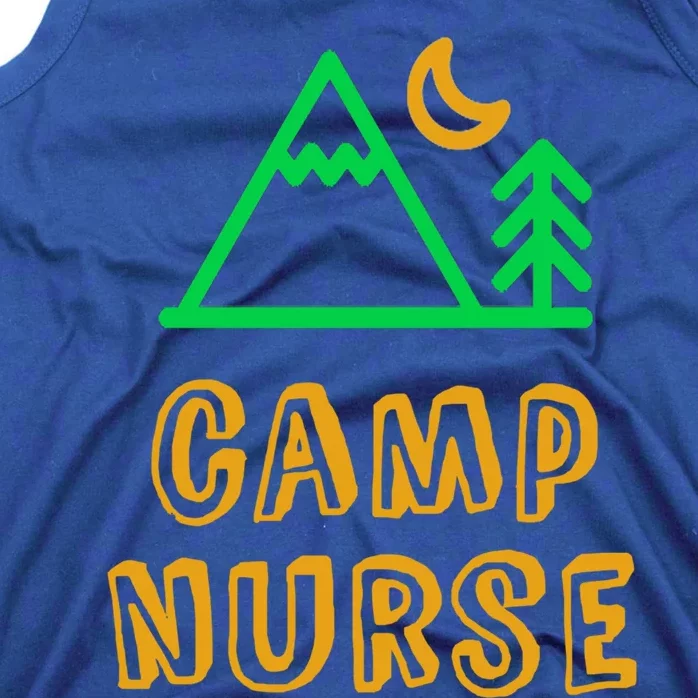 Funny Camp Nurse Medical Staff Mountain Campground Crew Cute Gift Tank Top