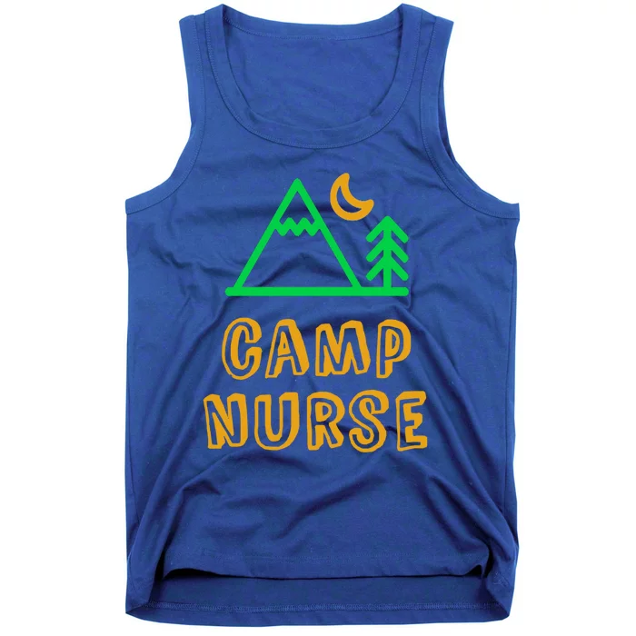 Funny Camp Nurse Medical Staff Mountain Campground Crew Cute Gift Tank Top