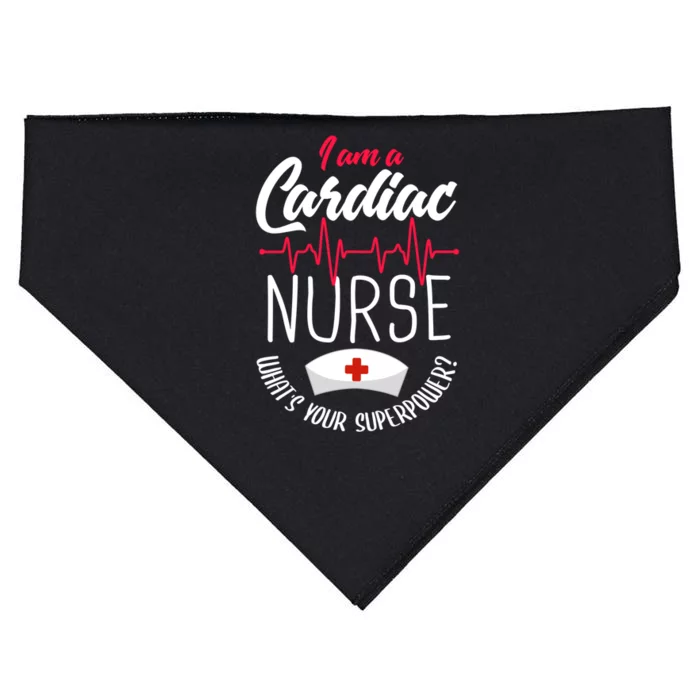 Funny Cardiac Nurse Gift Cardiac Nursing Cardiac Nurse Meaningful Gift USA-Made Doggie Bandana