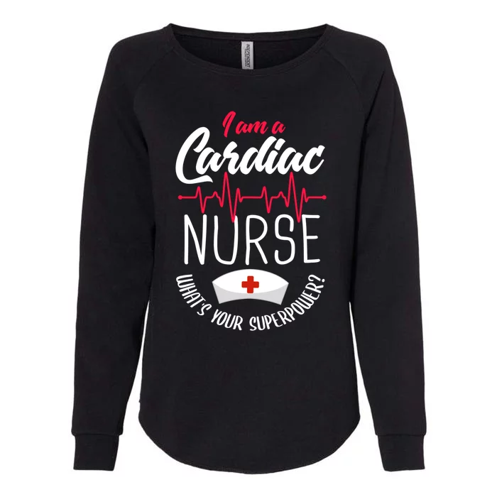 Funny Cardiac Nurse Gift Cardiac Nursing Cardiac Nurse Meaningful Gift Womens California Wash Sweatshirt