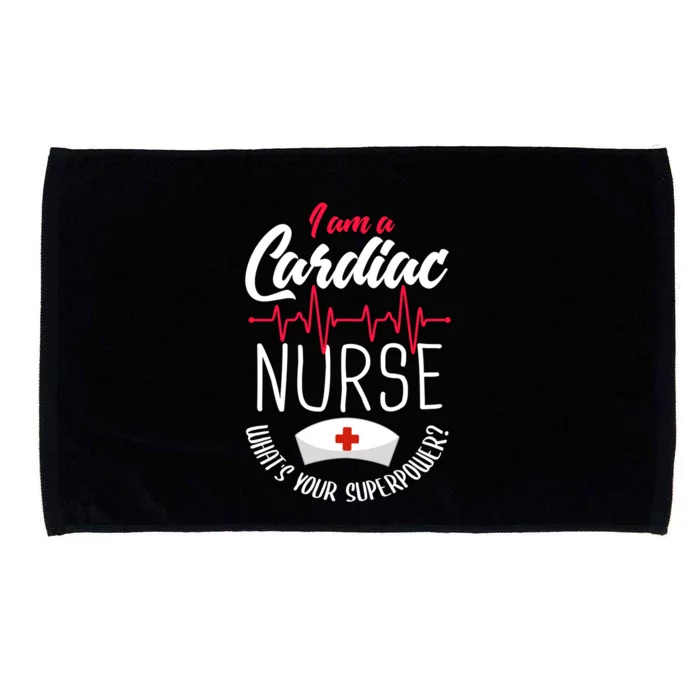 Funny Cardiac Nurse Gift Cardiac Nursing Cardiac Nurse Meaningful Gift Microfiber Hand Towel