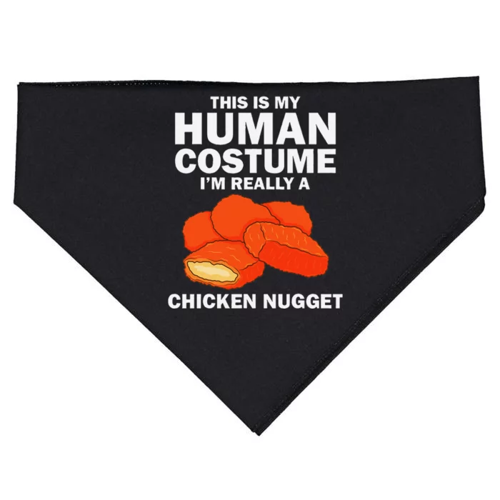 Funny Chicken Nugget Costume Fashion Nugget Foodie USA-Made Doggie Bandana