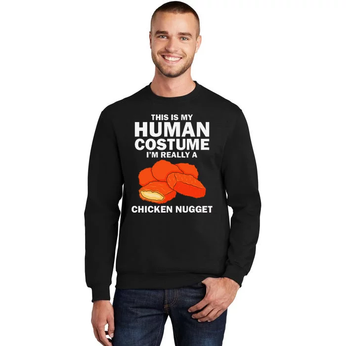 Funny Chicken Nugget Costume Fashion Nugget Foodie Sweatshirt