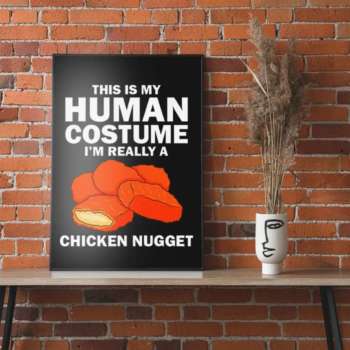 Funny Chicken Nugget Costume Fashion Nugget Foodie Poster