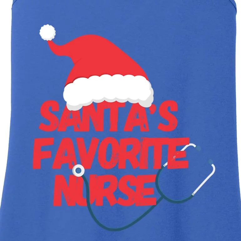 Funny Christmas Nursing Santas Favorite Nurse Meaningful Gift Ladies Essential Tank