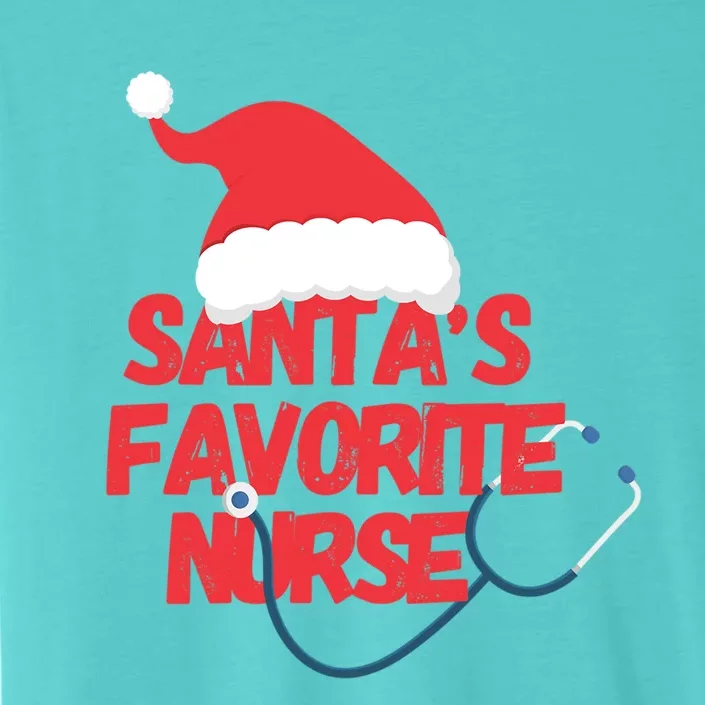 Funny Christmas Nursing Santas Favorite Nurse Meaningful Gift ChromaSoft Performance T-Shirt