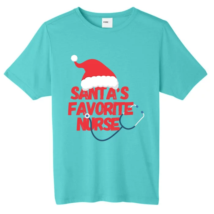 Funny Christmas Nursing Santas Favorite Nurse Meaningful Gift ChromaSoft Performance T-Shirt