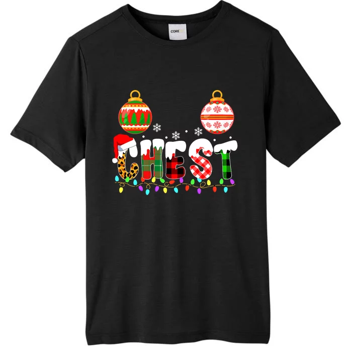 Funny Chest Nuts Couples Christmas Chestnuts Adult Matching ChromaSoft Performance T-Shirt