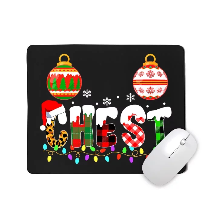 Funny Chest Nuts Couples Christmas Chestnuts Adult Matching Mousepad