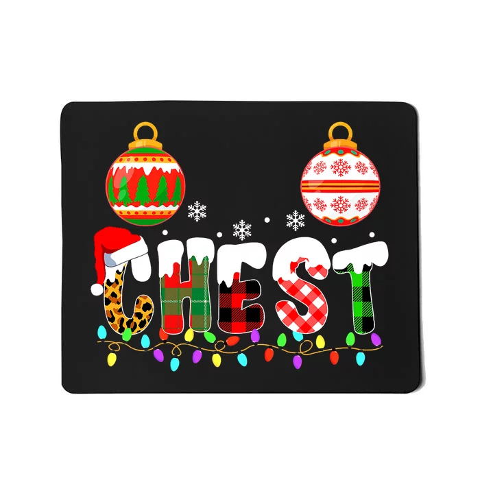 Funny Chest Nuts Couples Christmas Chestnuts Adult Matching Mousepad