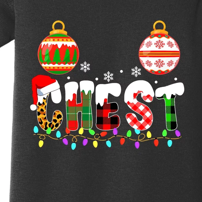 Funny Chest Nuts Couples Christmas Chestnuts Adult Matching Baby Bodysuit